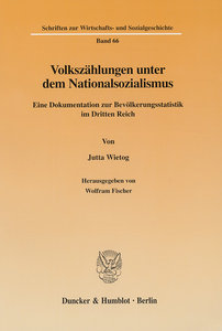 Volkszählungen unter dem Nationalsozialismus.