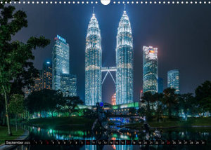 Städte Südostasiens - Singapur & Kuala Lumpur (Wandkalender 2023 DIN A3 quer)