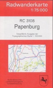 LGN Radwanderkarte Niedersachsen - Papenburg