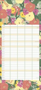 Floral total Familienplaner 2024. Das fröhliche Blumenmuster macht diesen praktischen Familienkalender mit 5 Spalten zum Blickfang! Alle Termine auf einen Blick mit dem Terminkalender 2024.