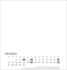 Premium-Bastelkalender weiß mittel 2025