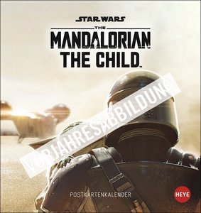 The Mandalorian The Child Postkartenkalender 2023. Jeden Monat eine coole Postkarte mit Grogu in einem kleinen Kalender zum Aufhängen oder Aufstellen.