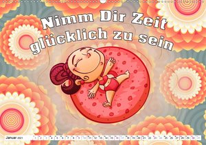 Spruchkalender - frech und bunt (Wandkalender 2021 DIN A2 quer)