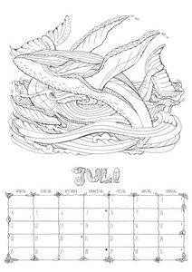 Ausmalkalender 2022 - Bildkalender A3 (29,7x42 cm) - Meditationskalender - Achtsamkeit - Wandplaner - mit Platz für Notizen - Alpha Edition