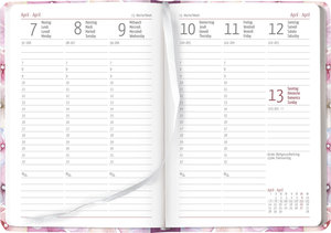 Ladytimer Blossoms 2025 - Blüte - Taschenkalender A6 (10,7x15,2 cm) - Weekly - 192 Seiten - Notiz-Buch - Termin-Planer - Alpha Edition