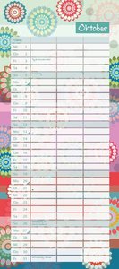 Tapetenwechsel 2025 - Kalender für zwei - Notizkalender - Partner-Planer - Format 22 x 49,5 cm