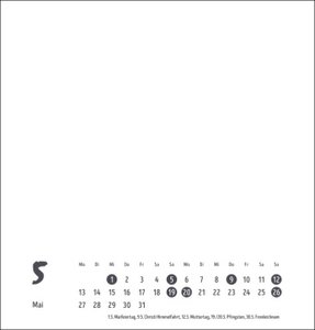 Bastelkalender 2024 weiß mittel. Blanko-Kalender zum Basteln mit extra Titelblatt für eine persönliche Gestaltung. Foto- und Bastelkalender 2024. Format 21 x 22 cm.