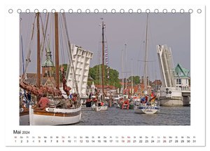 Schleswig und die Schlei - von Schloss Gottorf bis Schleimünde (Tischkalender 2024 DIN A5 quer), CALVENDO Monatskalender