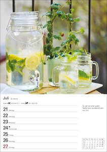 Küchenkalender Wochenplaner 2025 - 53 Blatt mit Zitaten und Rezepten