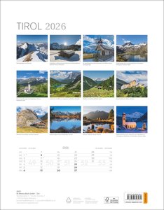 Tirol Kalender 2026