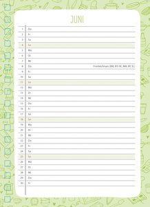 Rezeptkalender 2023. 1 Woche auf 2 Seiten
