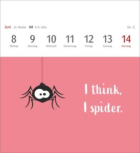 Now I know how the rabbit runs Postkartenkalender 2026 - 53 denglische Sprüche und Sprichwörter