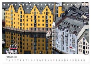 Entschleunigt ... reisen durch Norwegen (Tischkalender 2024 DIN A5 quer), CALVENDO Monatskalender