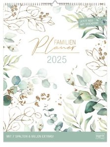 Familienplaner XXL 2025 Wand-Kalender 7-spaltig 12 MONATE [Blattgold]