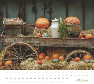 Landleben Bildkalender 2023. Idyllische Naturaufnahmen in einem Wandkalender 2023 Großformat. Kalender mit hochwertigen Fotos ländlicher Stillleben.