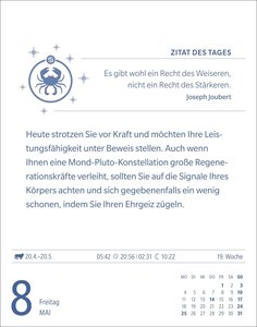 Krebs Sternzeichenkalender 2026