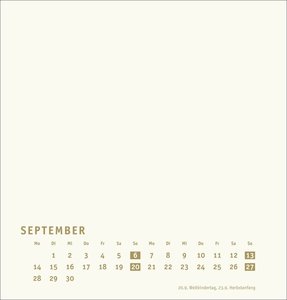 Premium-Bastelkalender gold mittel 2026
