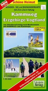 Doktor Barthel Karte Wander-, Ski- und Radwanderkarte Kammweg Erzgebirge-Vogtland