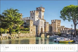 Gardasee Globetrotter Kalender 2024. Riva, Torbole und Sirmione in schönen Fotos, die in einem großen Wandkalender vom nächsten Urlaub träumen lassen. Landschafts-Kalender 2024.
