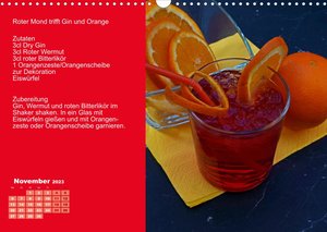 Faszination rote Cocktails (Wandkalender 2023 DIN A3 quer)