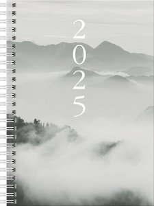 Buchkalender Modell Timing 1 (2025) Cloudy Mountains