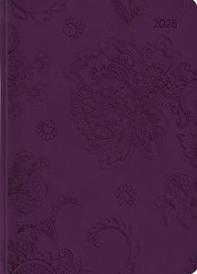 Alpha Edition - Ladytimer Grande Deluxe Purple 2025 Taschenkalender, 15x21cm, Kalender mit 128 Seiten, Notizmöglichkeiten nach jedem Tag Übersichten und internationalem Kalendarium