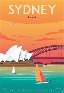 Travel the World Posterkalender 2026