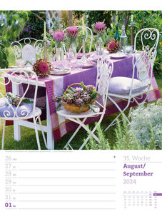 Gartenglück - Wochenplaner Kalender 2024