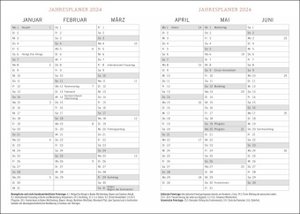 Tages-Kalenderbuch A5, schwarz 2024