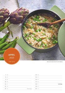 Kochen mit Martina und Moritz 2025 - schnell und einfach = einfach gut - Bild-Kalender 23,7x34 cm - Küchen-Kalender - gesunde Ernährung - mit 26 Rezepten - Wand-Kalender