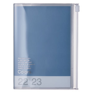 MARK\'S 2022/2023 Taschenkalender A6 vertikal, COLORS, Blue