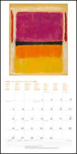 Mark Rothko 2023 - Wand-Kalender - Broschüren-Kalender - 30x30 - 30x60 geöffnet - Kunst-Kalender