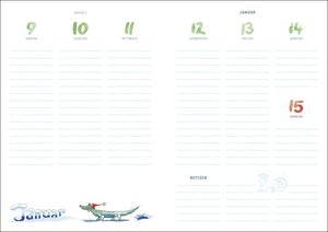Helme Heine Journal A5. Taschenkalender 2023 mit Punktraster, Gummiband und Lesebändchen. Praktischer Buch-Kalender für Termine und To-dos. Handlicher Terminkalender A5
