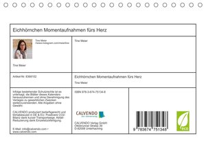 Eichhörnchen Momentaufnahmen fürs Herz (Tischkalender 2023 DIN A5 quer)