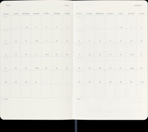 Moleskine 18 Monate Wochen Notizkalender 2024/2025, Large/A5