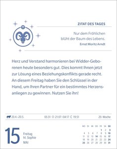 Widder Sternzeichenkalender 2026