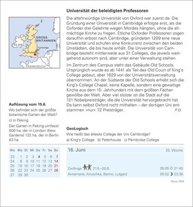Reise Tagesabreißkalender 2026 - Kulturkalender - Städte, Menschen, Landschaften