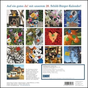 Schild-Bürger-Streiche 2023 - Von Pit Schulz - Broschürenkalender - Format 30 x 30 cm