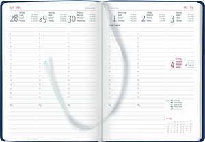 Wochenplaner Tucson blau 2025 - Büro-Kalender A5 - Cheftimer - blue - 1 Woche 2 Seiten - 128 Seiten - Tucson-Einband - Zettler