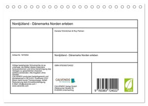 Nordjütland - Dänemarks Norden erleben (Tischkalender 2024 DIN A5 quer), CALVENDO Monatskalender