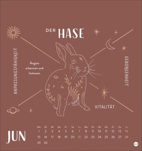 Krafttiere Postkartenkalender 2026