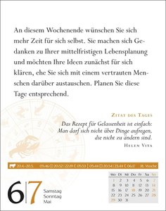 Krebs Sternzeichenkalender 2023: Tagesabreißkalender. Mini-Tischkalender 2023 mit täglichem Horoskop. Kleiner Kalender mit täglichem Blick in die Sterne.