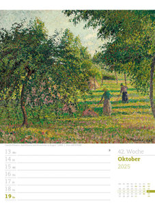 Kunstwelt - Impressionismus und Klassische Moderne - Wochenplaner Kalender 2025