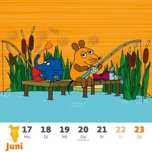 Der Kalender mit der Maus - Postkartenkalender 2024