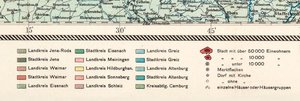 Historische Karte: LAND THÜRINGEN 1920, Planokarte