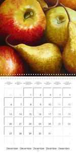 FRUITS SELECTED PAINTINGS BY YANNY PETTERS (Wall Calendar 2021 300 × 300 mm Square)
