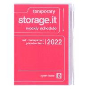 MARK\'S 2021/2022 Taschenkalender B6 vertikal, Storage it, Pink
