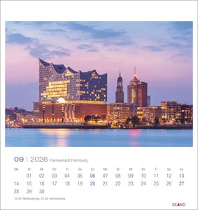 Hansestadt Hamburg Postkartenkalender 2026