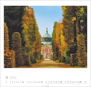 Ein Spaziergang durch Preußische Schlösser und Gärten Kalender 2026