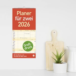 Großdruck Planer für zwei 2026
